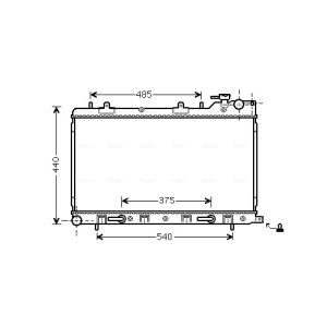 Arrefecedor do motor AVA COOLING SU2098