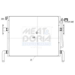 Condenseur (climatisation) MEAT & DORIA 991128