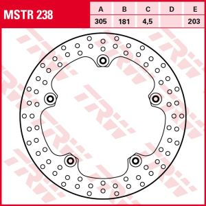 Remschijf TRW MSTR238, 1 Stuk