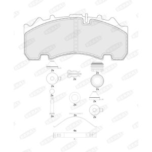 Bremsbelagsatz BERAL BCV29263TK