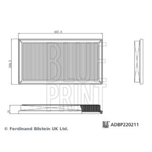 Luftfilter BLUE PRINT ADBP220211