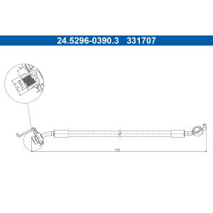 Bremsschlauch ATE 24.5296-0390.3