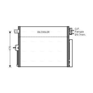 Kondensator, Klimaanlage AVA COOLING JE5061D