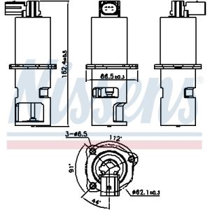 Válvula EGR NISSENS 98190