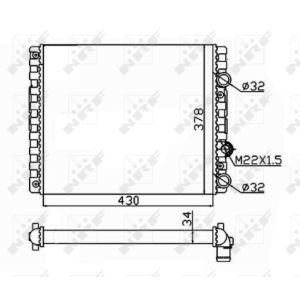 Radiator, motorkoeling NRF 509519