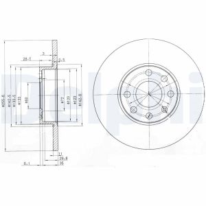 Bromsskiva DELPHI BG3402