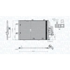 A/C-kondensor MAGNETI MARELLI 350203770000