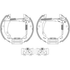 Jeu de mâchoires de frein Shoe Kit Pro TEXTAR 84031801