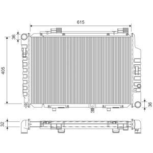 Radiateur moteur VALEO 701427