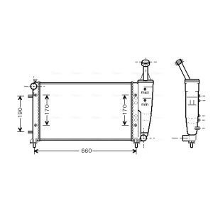 Arrefecedor do motor AVA COOLING FT2300