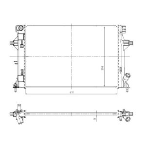 Radiatore, raffreddamento motore NRF 550035