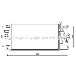 Condensor, airconditioning HIGHWAY AUTOMOTIVE SC5034