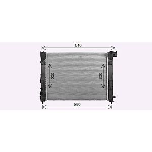 Arrefecedor do motor AVA COOLING DN2480