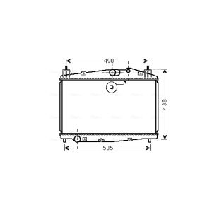 Arrefecedor do motor AVA COOLING MZ2229