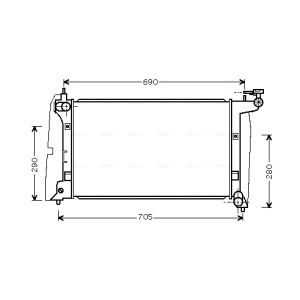 Arrefecedor do motor AVA COOLING TOA2289