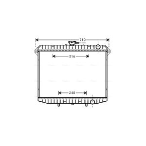 Motorkühler AVA COOLING DN2143