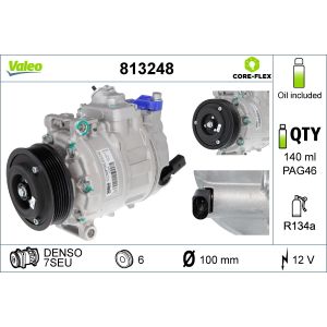 Compresseur de climatisation VALEO 813248
