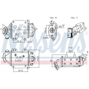 Refroidisseur de gaz d'échappement NISSENS NIS 989457