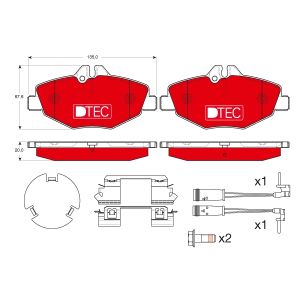 Set di pastiglie freno TRW GDB1542DTE, fronte