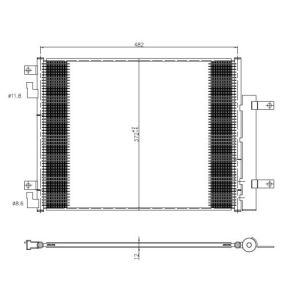 Kondensator, Klimaanlage NRF 350506