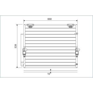 Condenseur (climatisation) VALEO 822621