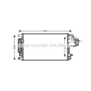 Kondensator, Klimaanlage AVA COOLING HY5156D AVA