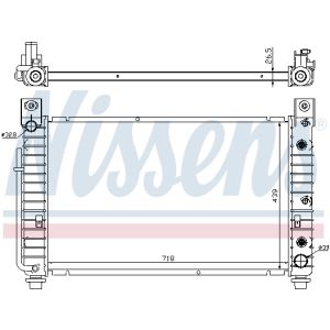 Kühler, Motorkühlung NISSENS 69092