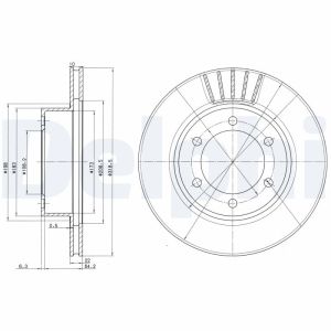 Disco freno DELPHI BG3535
