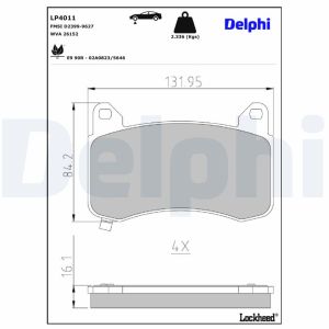 Remblokset DELPHI LP4011