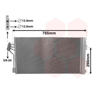 Condenseur (climatisation) VAN WEZEL 30005352