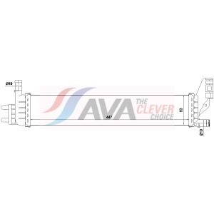 Arrefecedor do motor AVA COOLING DA2024