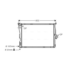 Arrefecedor do motor AVA COOLING BWA2291