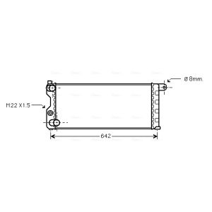Arrefecedor do motor AVA COOLING FTA2074