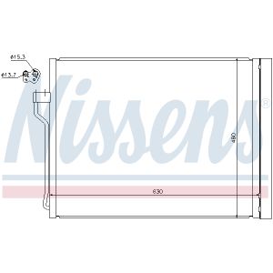 Condensor, airconditioning EASY FIT NISSENS NIS 940288