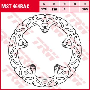 Bremsscheibe TRW MST464, 1 Stück