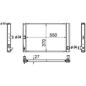Arrefecedor do motor MAHLE CR 1865 000S