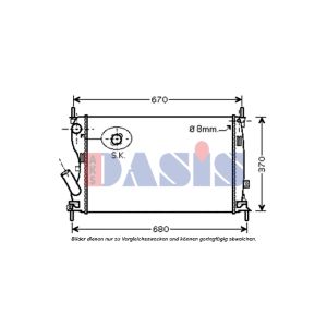 Raffreddatore motore AKS DASIS 090106N