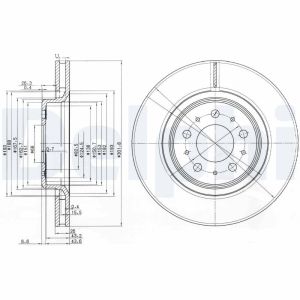 Bremsscheibe DELPHI BG3418