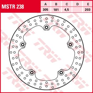 Disco de freno TRW MSTR238, 1 Pieza