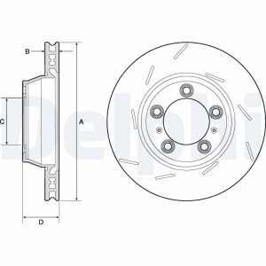 Disque de frein DELPHI BG9164C