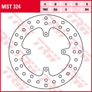 Jarrulevy TRW MOTO MST324