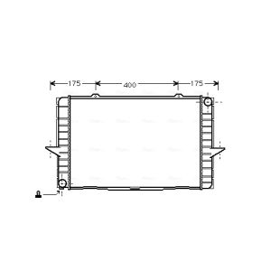 Arrefecedor do motor AVA COOLING VO2063