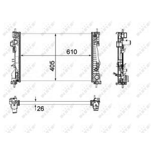 Radiateur, refroidissement du moteur NRF 58492