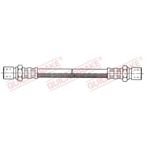 Tubo do travão flexível traseiro, esquerdo QUICK BRAKE QB22.011