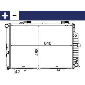 Arrefecedor do motor MAHLE CR 318 000S