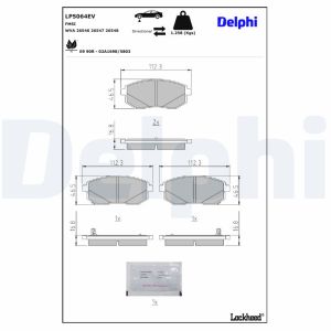 Remblokset DELPHI LP5064EV