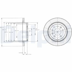 Disco de freno DELPHI BG4336