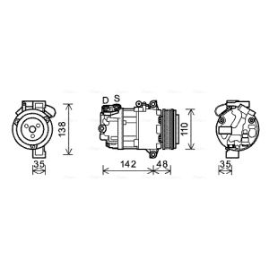 Compressor, ar condicionado AVA COOLING BWAK390