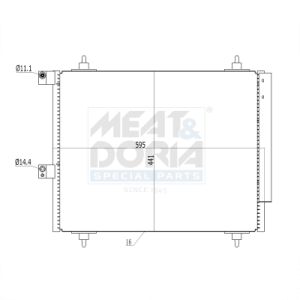 Condenseur (climatisation) MEAT & DORIA 991070