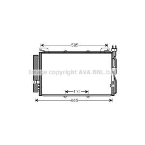 Condensator, airconditioning AVA COOLING HYA5220D